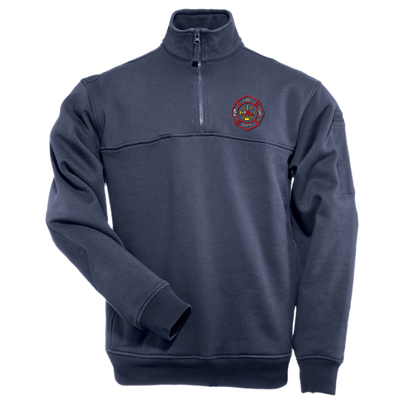 Tactical 1/4 Zip Job Shirt, Navy – Fire Department Clothing