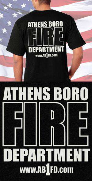 Screen Print Design Athensboro Fire Department Back DesignFire Department Clothing