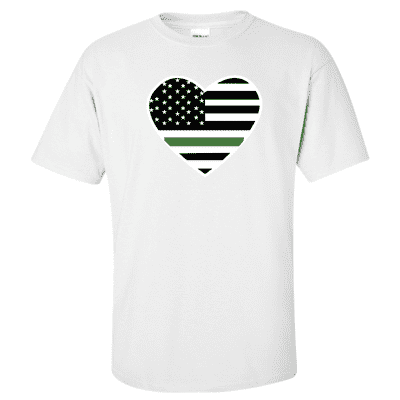 Thin green online line t shirt