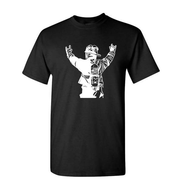 ASL Love Sign Language Design, Firefighter T-Shirt – Fire Department ...