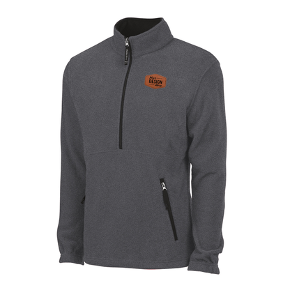 Men's 1/2 Zip Fleece Full Color Patch