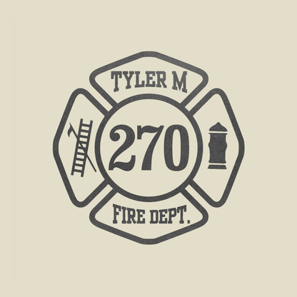 Black Reflective Maltese Cross Block Design, Firefighter Hoodie