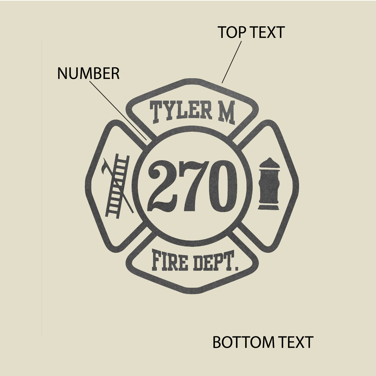 Black Reflective Maltese Cross Block Design, Firefighter Hoodie