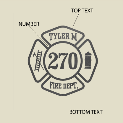 Black Reflective Maltese Cross Block Design, Firefighter Hoodie