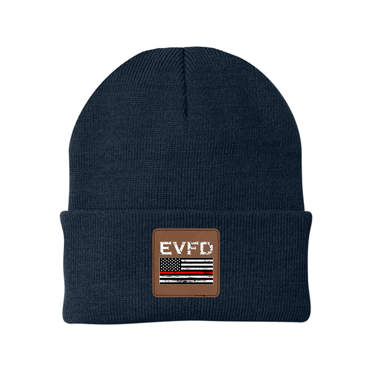 Firefighter Knit Cap Full Color Patch