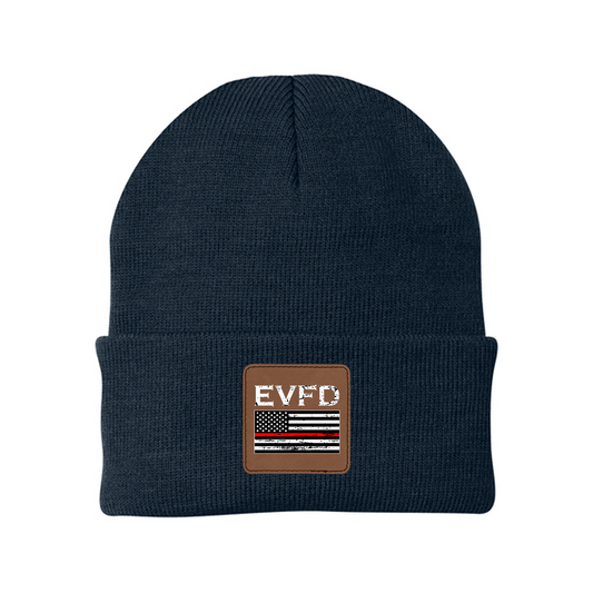 Firefighter Knit Cap Full Color Patch