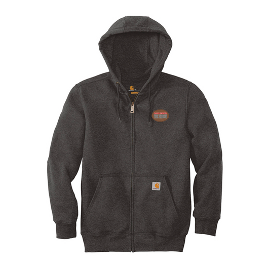 Firefighter Carhartt® Rain Defender® Paxton Heavyweight Zip-Front Sweatshirt Full Color Patch