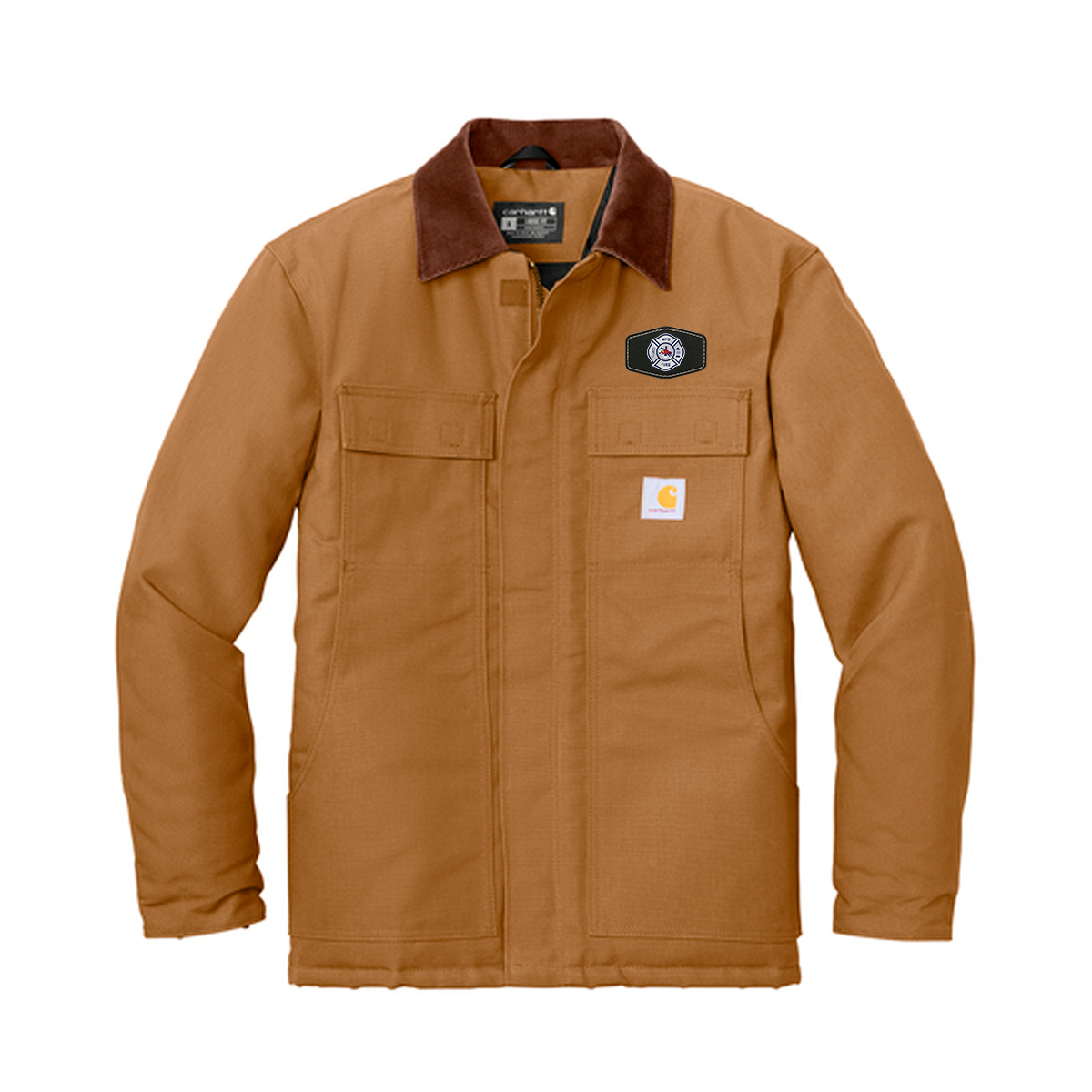 Firefighter Carhartt® Duck Traditional Coat Full Color Patch
