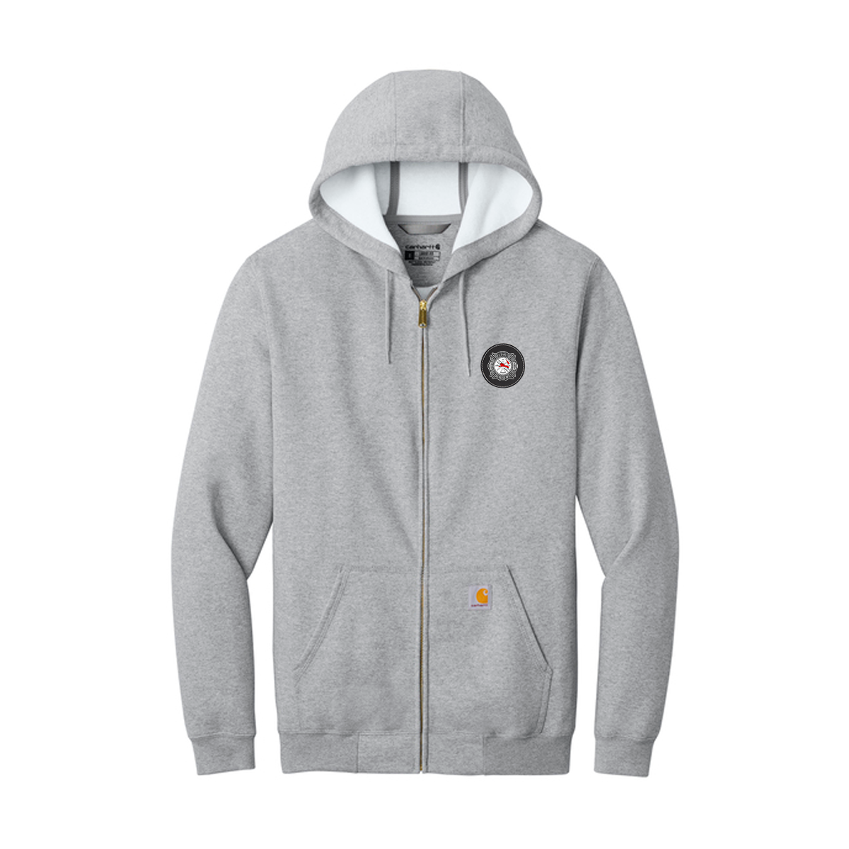 Firefighter Carhartt® Midweight Hooded Sweatshirt Full Color Patch