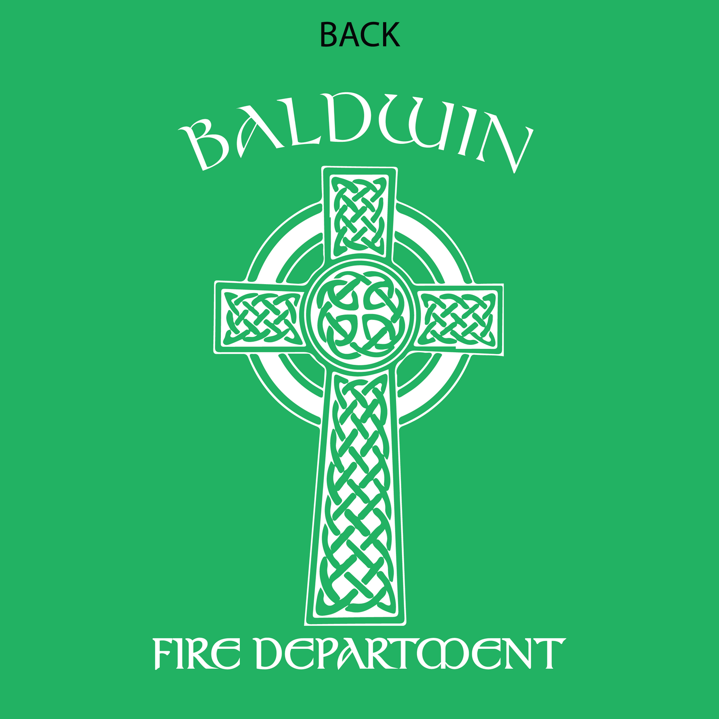 Celtic Cross Design, Firefighter Long Sleeve T-Shirt