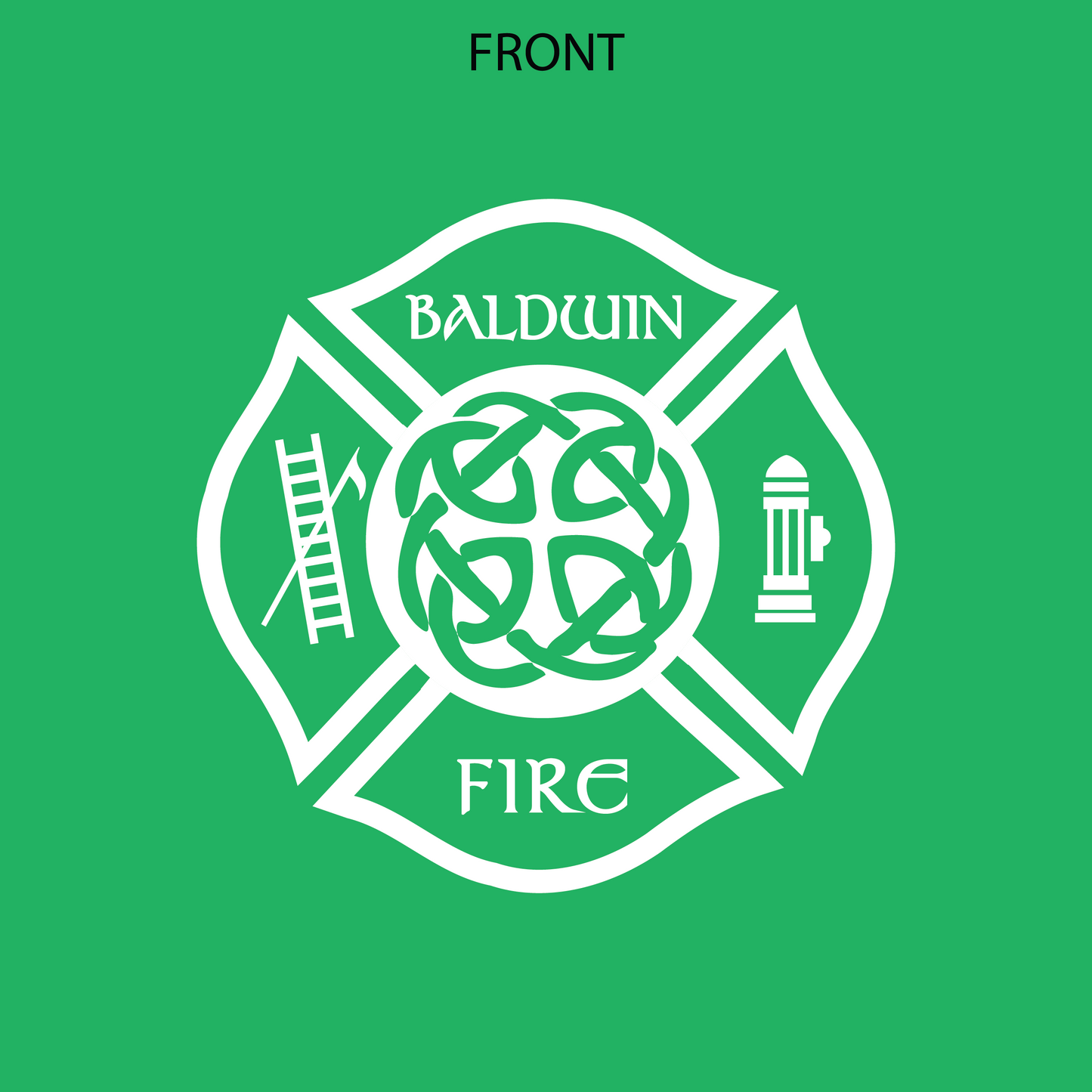 Celtic Cross Design, Firefighter Long Sleeve T-Shirt