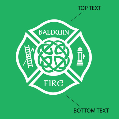 Celtic Cross Design, Firefighter Long Sleeve T-Shirt