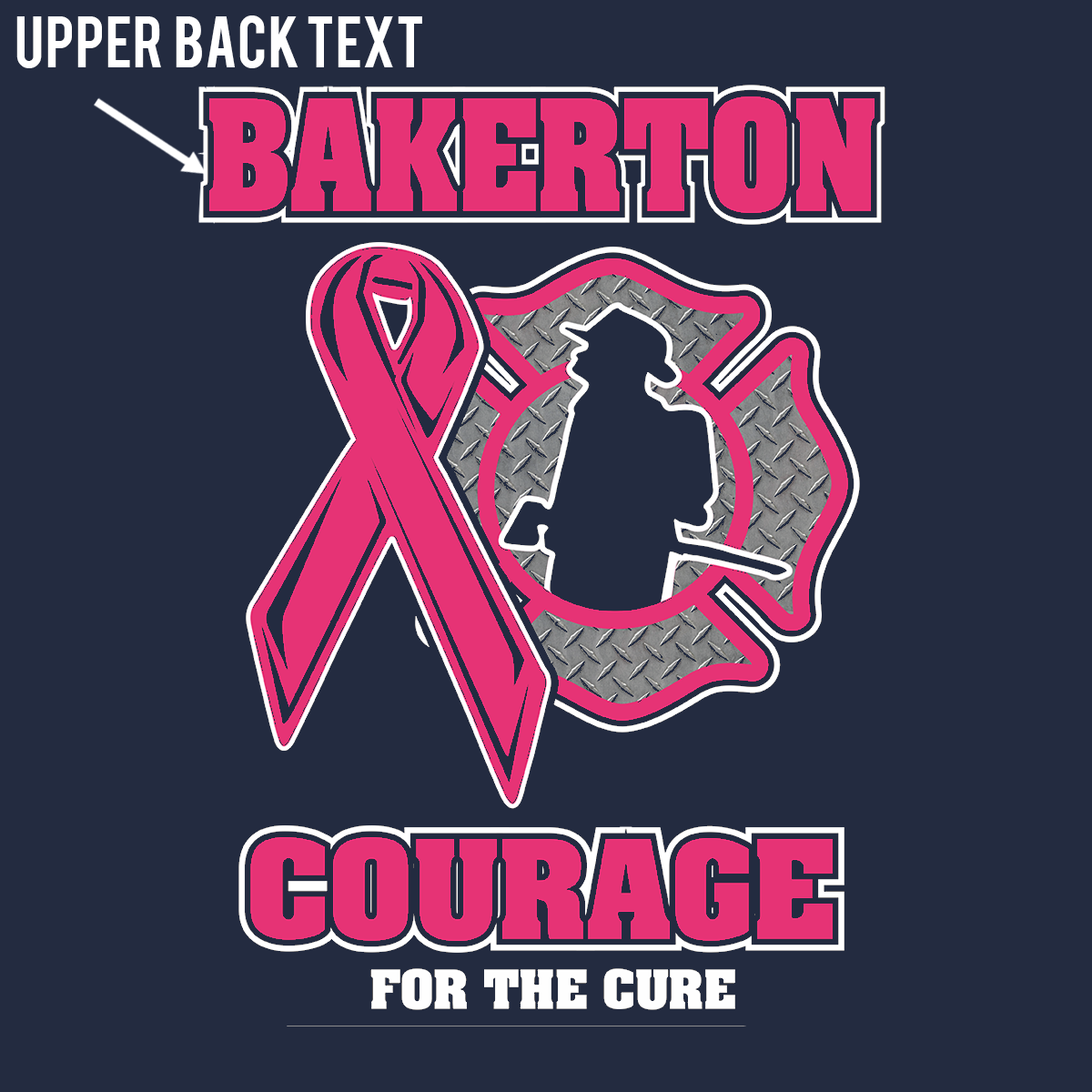 Courage For The Cure Design T-shirt