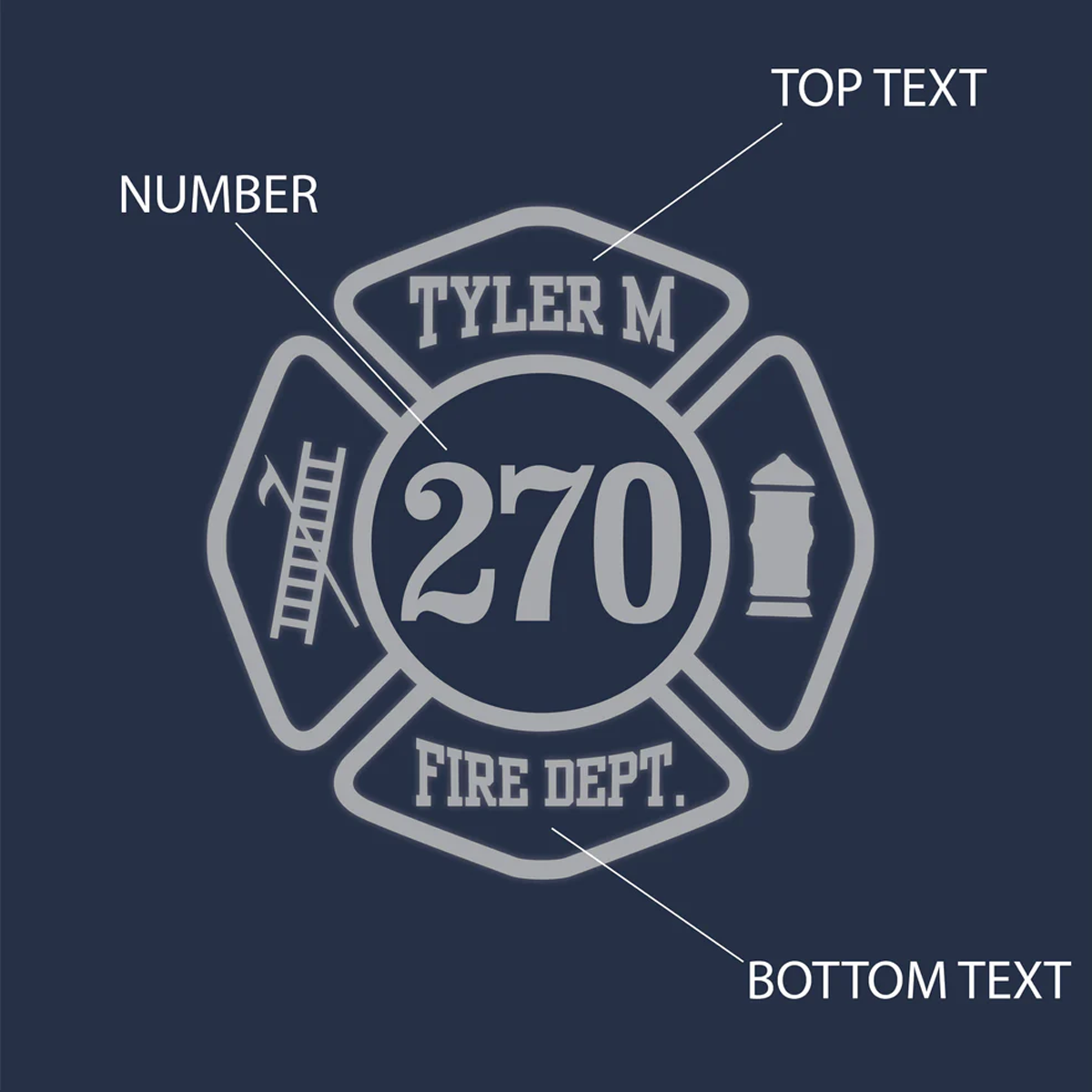 Reflective Maltese Cross Block Design, Firefighter Hoodie