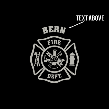 Reflective Maltese Cross Design, Firefighter Hoodie