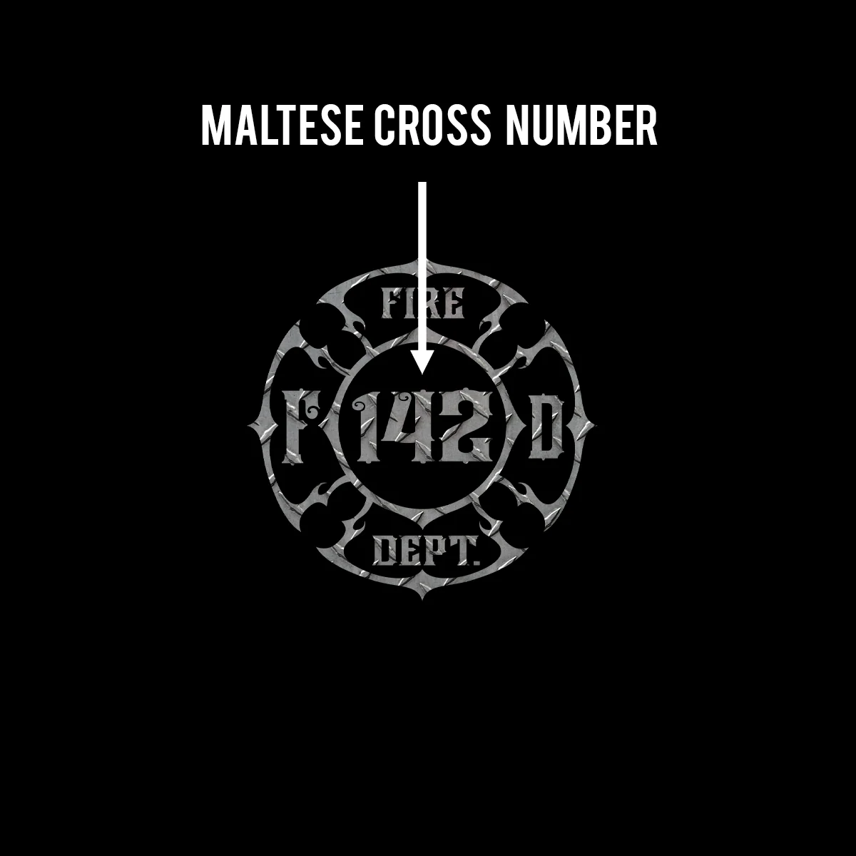 Traditional Diamond Plate Firefighter Crewneck