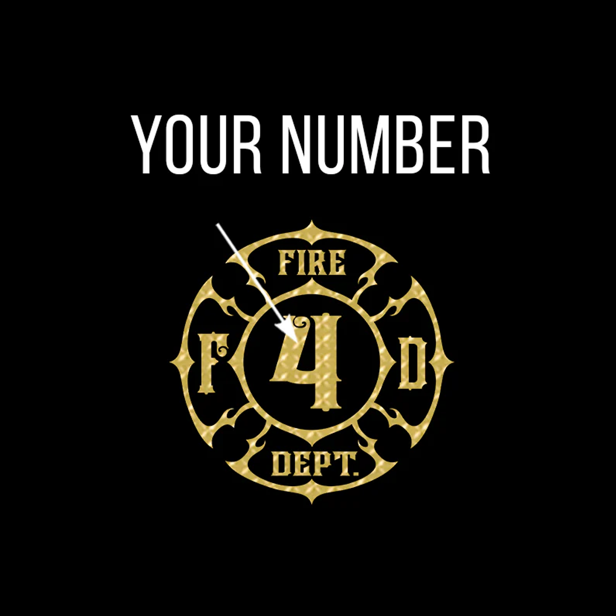 Traditional Fire Department Design Hoodie