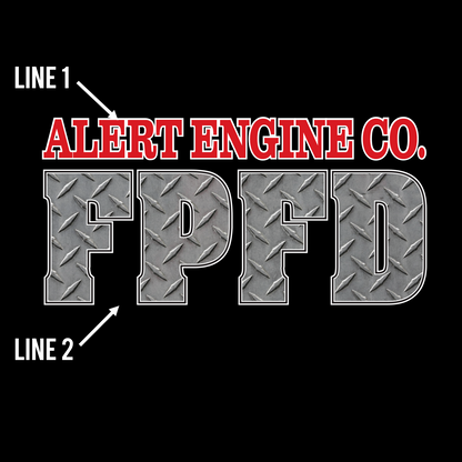 Full Diamond Plate Design Long Sleeve