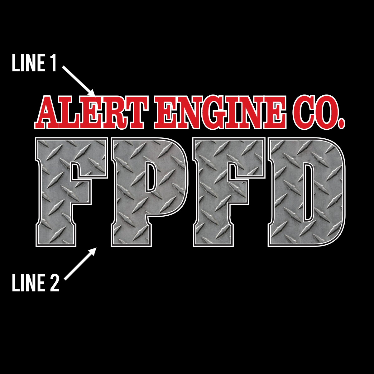 Diamond Plate Design T-shirt