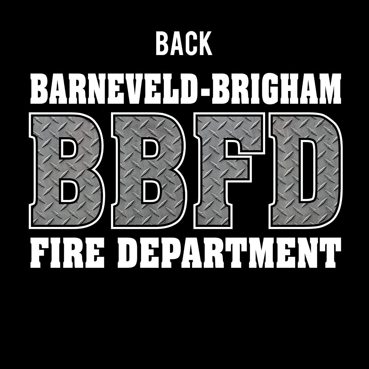 Diamond Plate Maltese Letter Design Crewneck