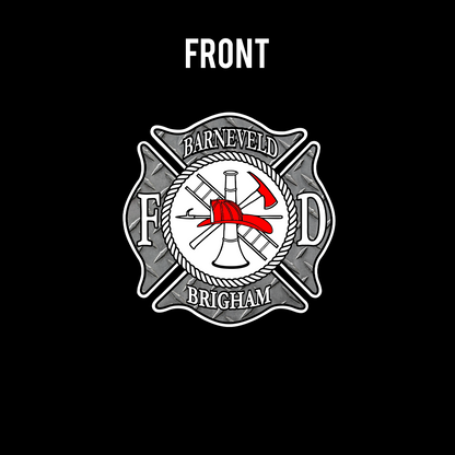 Diamond Plate Maltese Letter Design T-Shirt