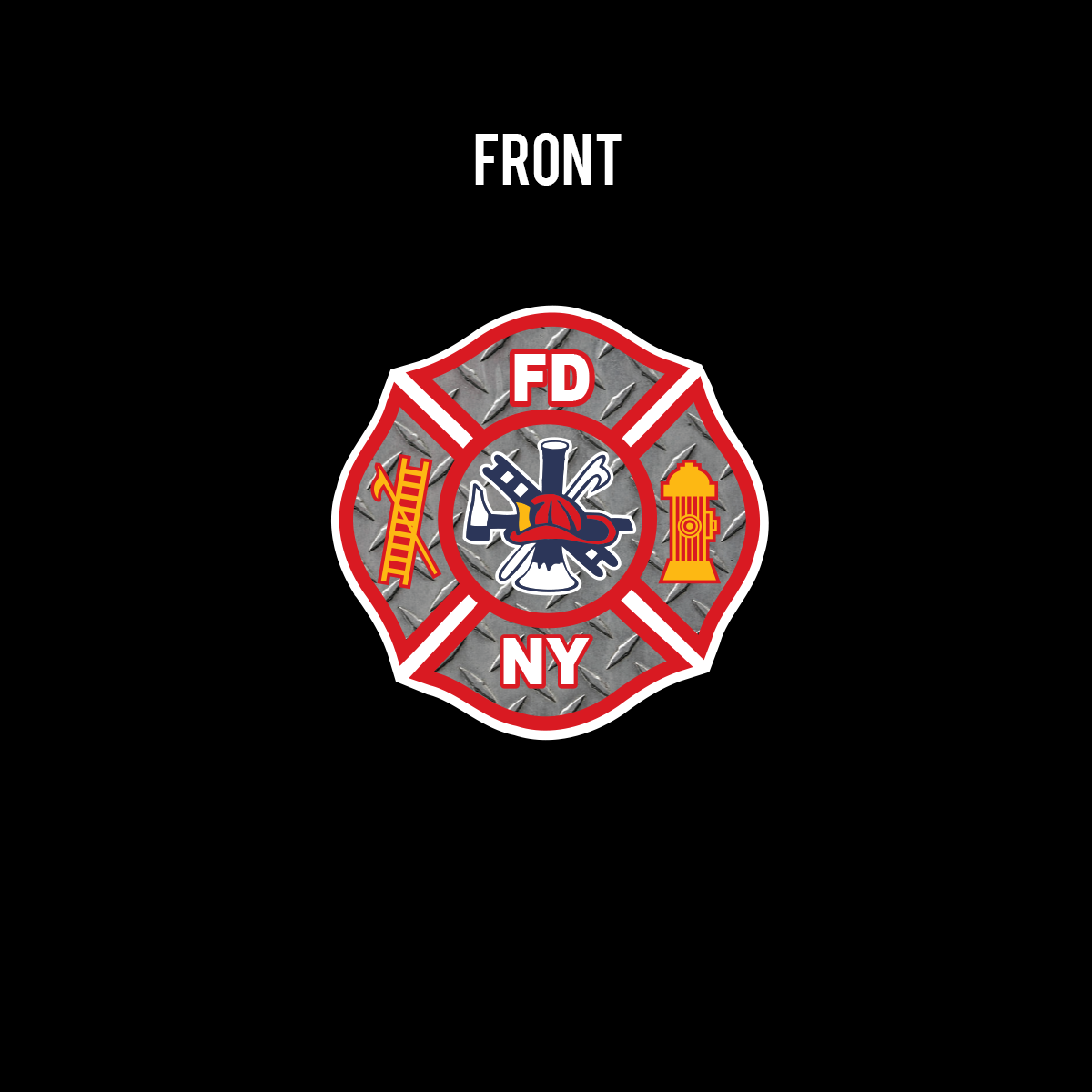 Full Diamond Plate Design Crewneck