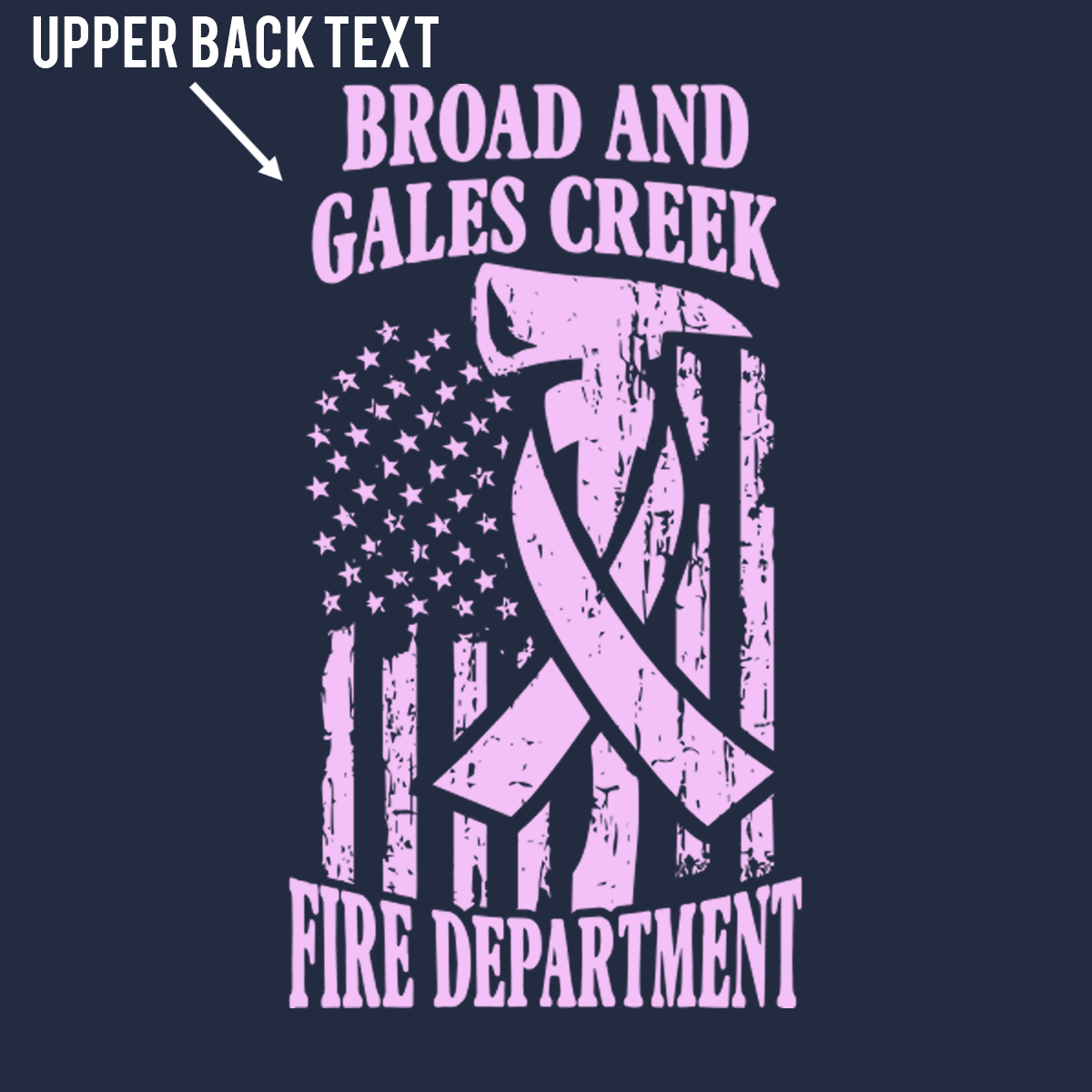 Distressed Axe Ribbon Design  T-Shirt