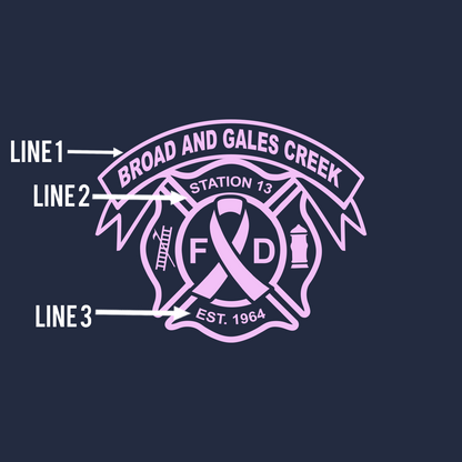 Distressed Axe Ribbon Design  T-Shirt