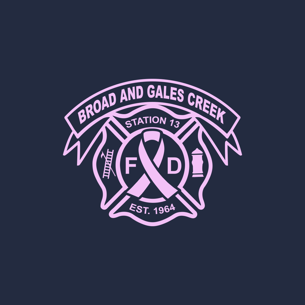 Distressed Axe Ribbon Design  T-Shirt