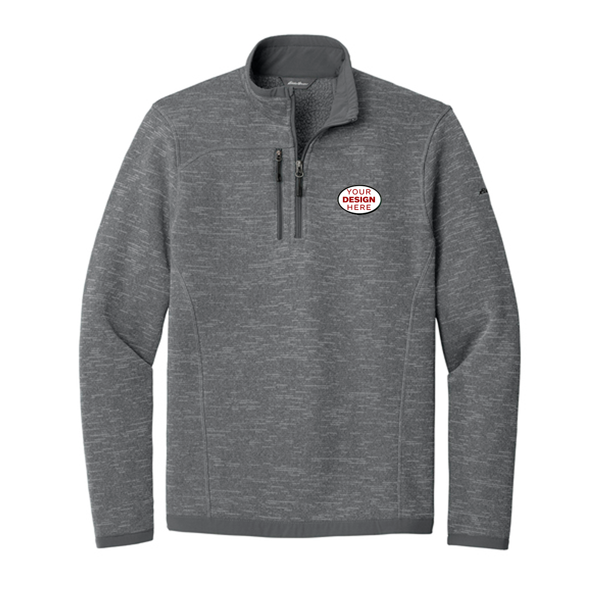 Firefighter Eddie Bauer® Sweater Fleece 1/4-Zip Full Color Patch