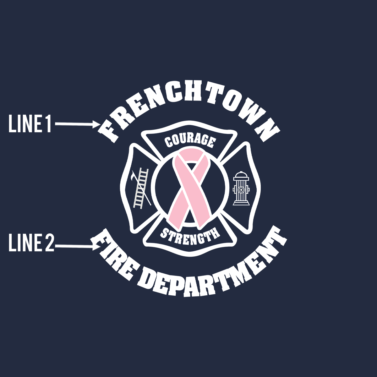 Fire Ribbon Design T-shirt