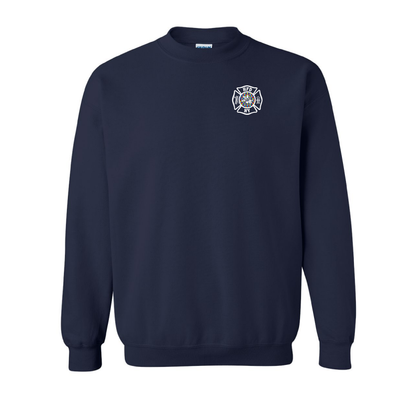 Autism Awareness Puzzle Flag Design, Firefighter Crewneck