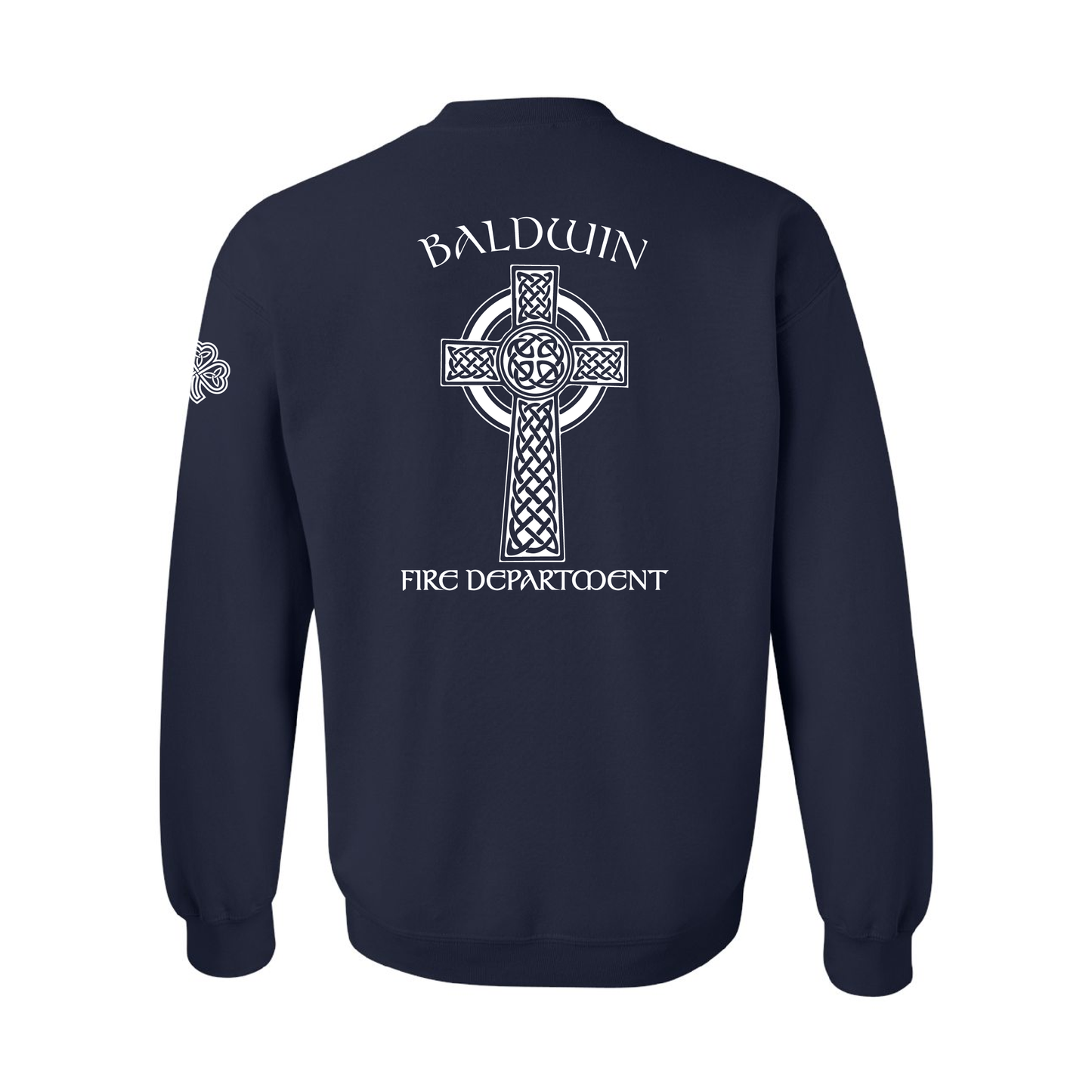 Celtic Cross Design, Firefighter Crewneck