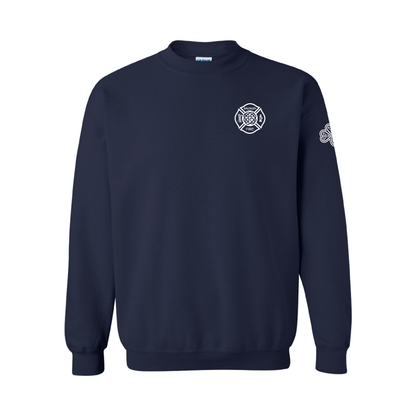 Celtic Cross Design, Firefighter Crewneck