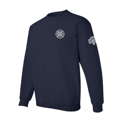 Celtic Cross Design, Firefighter Crewneck