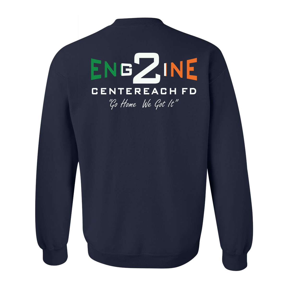 Irish Flag with Slogan Design, Firefighter Crewneck