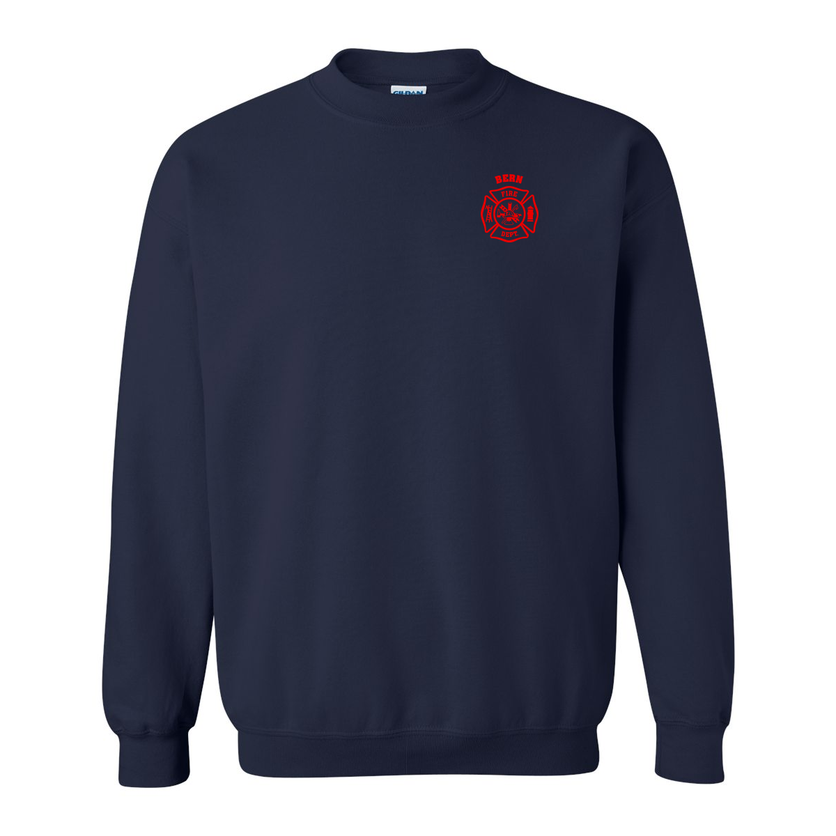 Maltese Cross Design, Firefighter Crewneck
