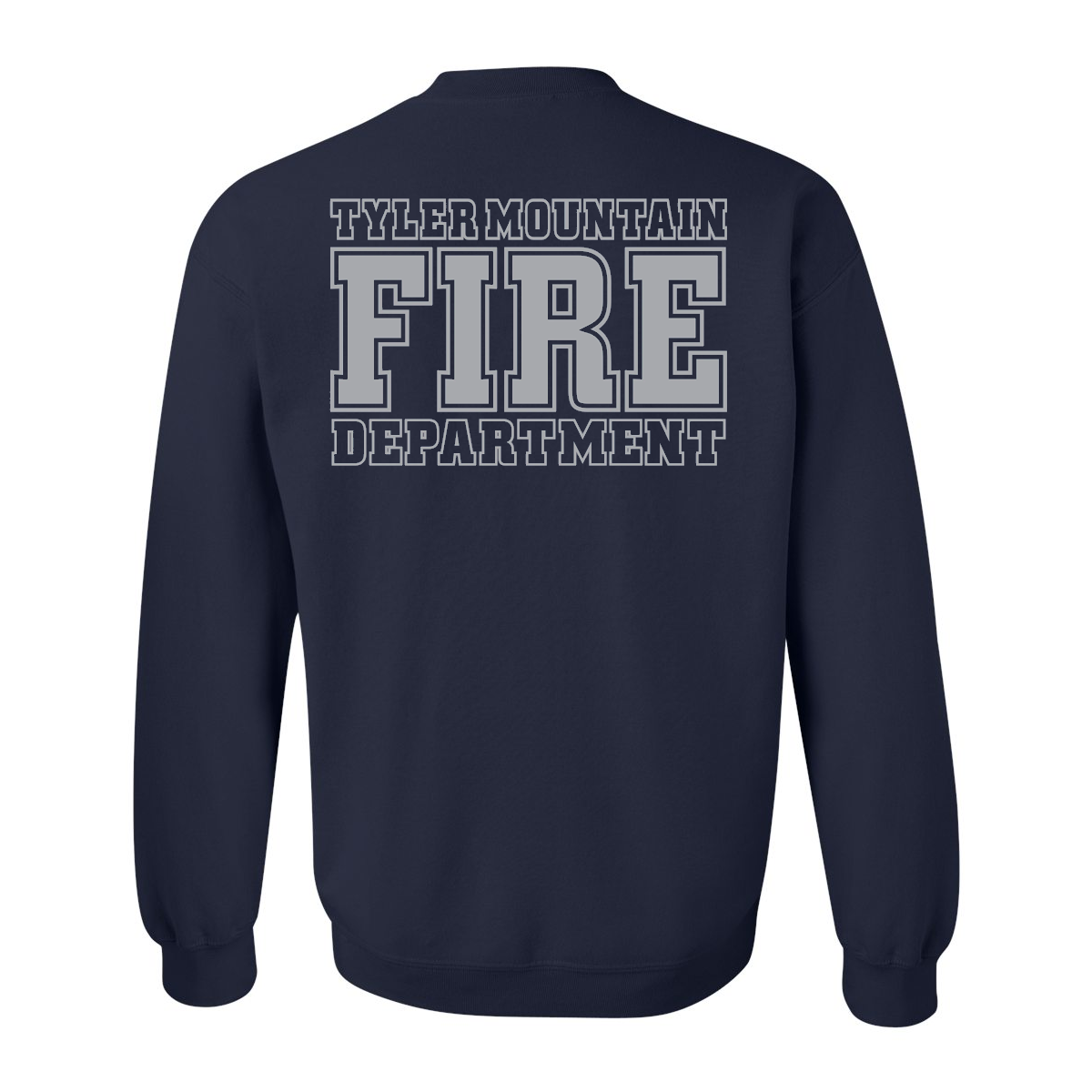 Reflective Maltese Cross Block Design, Firefighter Crewneck