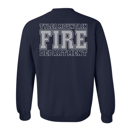 Reflective Maltese Cross Block Design, Firefighter Crewneck