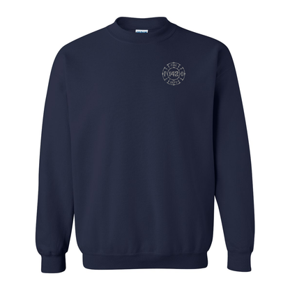 Traditional Diamond Plate Firefighter Crewneck