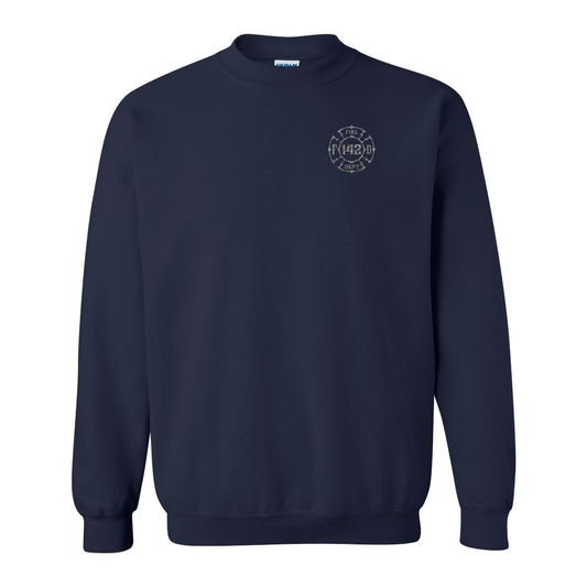 Traditional Diamond Plate Firefighter Crewneck