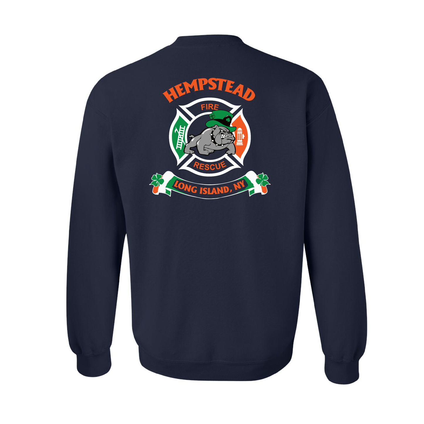 Irish Bulldog Maltese Design, Firefighter Crewneck