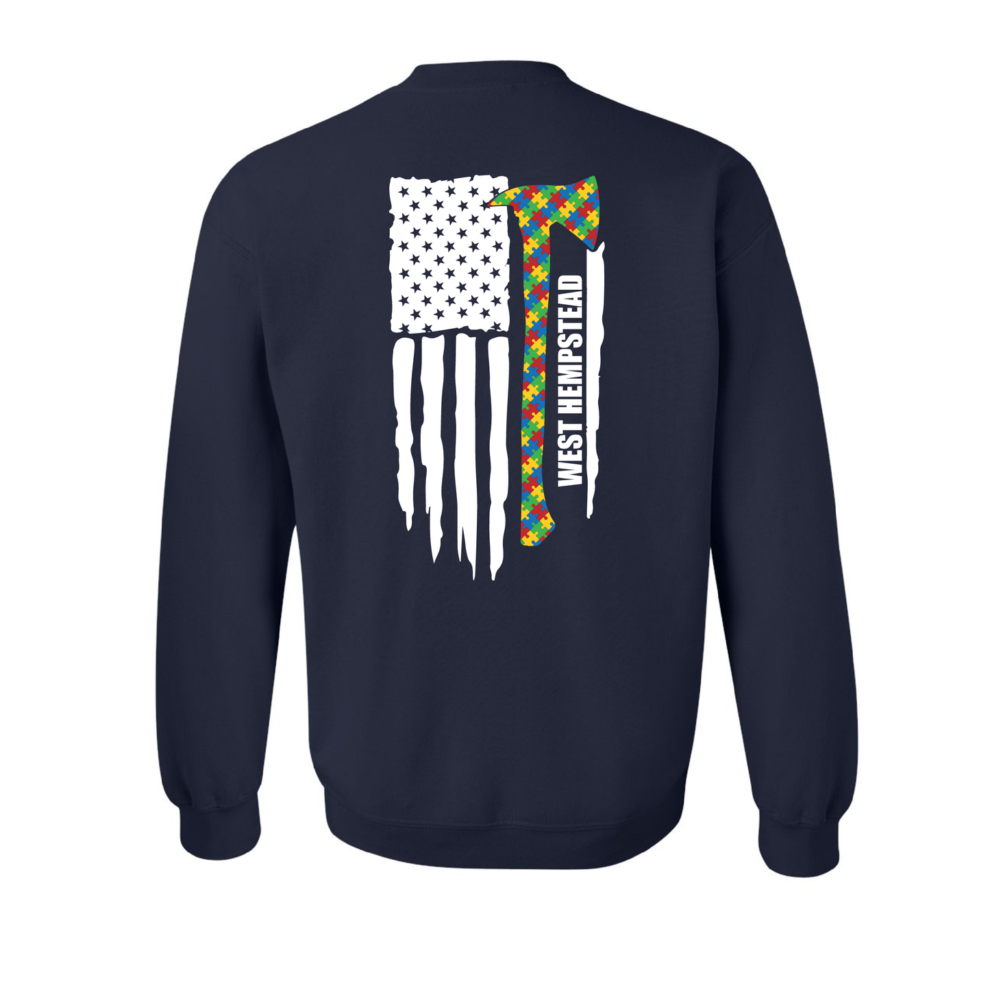 Puzzle Axe Design, Firefighter Crewneck
