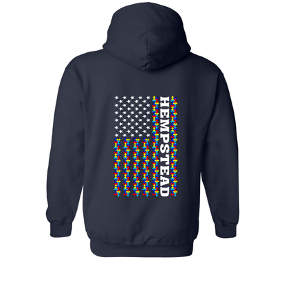 Autism Awareness Puzzle Flag Design, Firefighter Hoodie