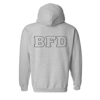 Black Reflective Maltese Cross Design, Firefighter Hoodie