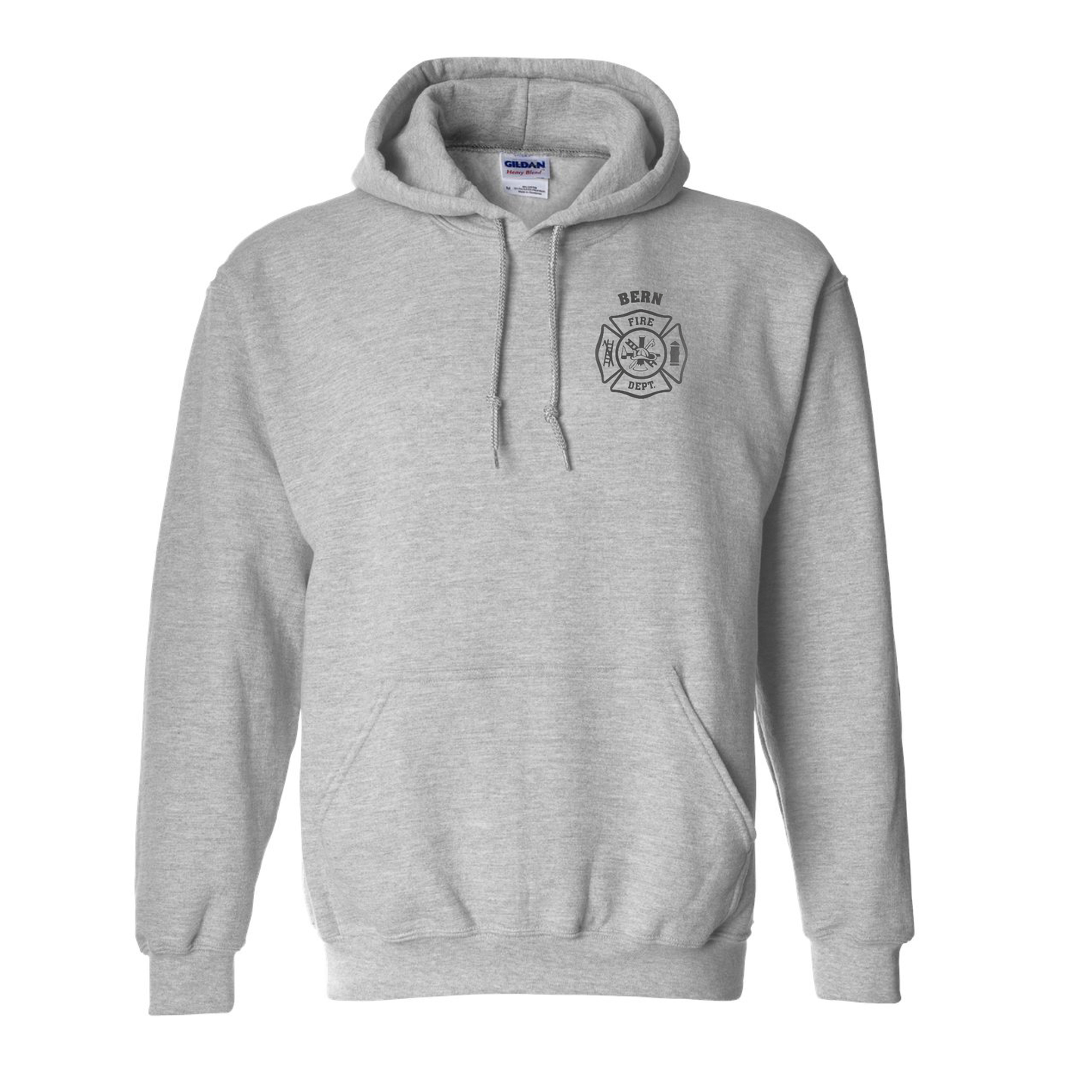 Black Reflective Maltese Cross Design, Firefighter Hoodie