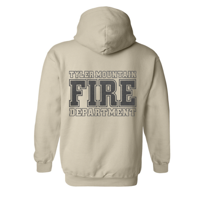 Black Reflective Maltese Cross Block Design, Firefighter Hoodie