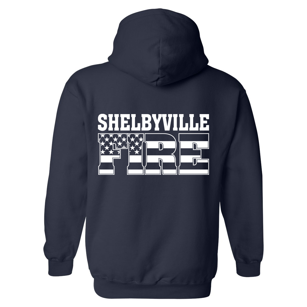 Block Out Flag Design, Firefighter Hoodie