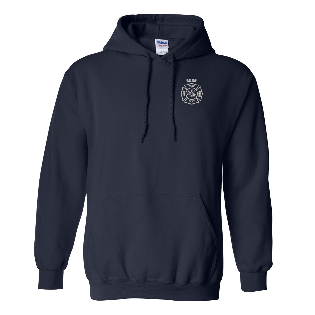 Reflective Maltese Cross Design, Firefighter Hoodie