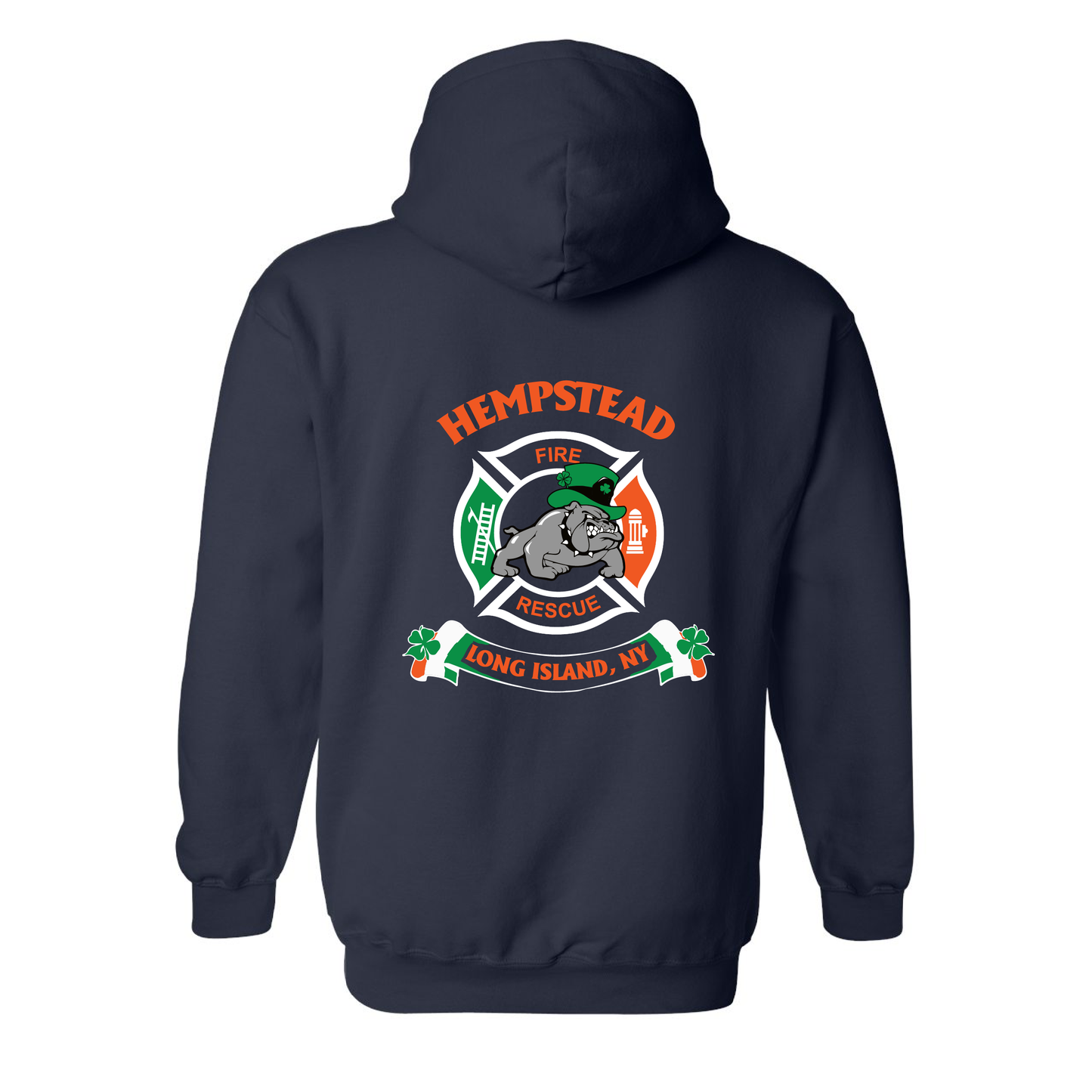 Irish Bulldog Maltese Design, Firefighter Hoodie